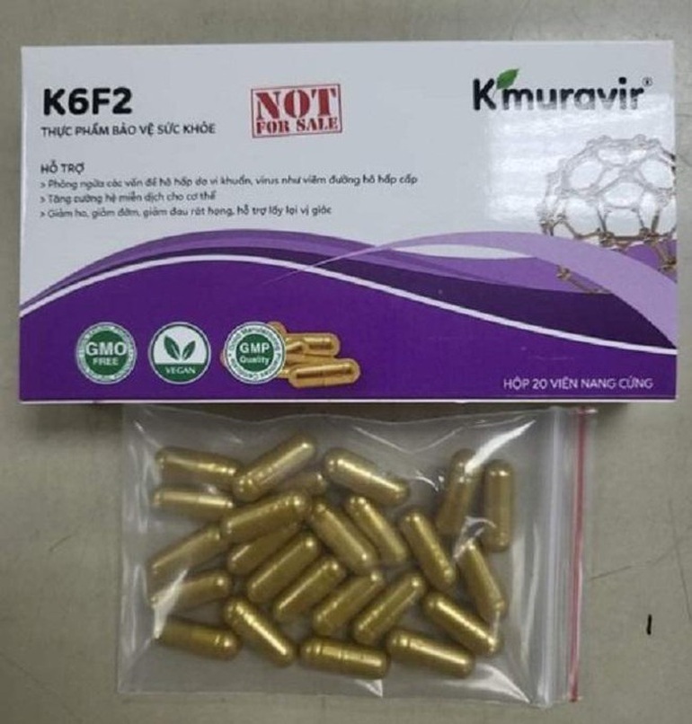 Cảnh báo tình trạng mua bán trao tay sản phẩm K6F2 Kmuravir chữa hậu Covid