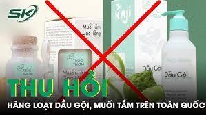 Thu hồi hàng loạt sữa tắm, dầu gội do một công ty ở Hà Nội sản xuất